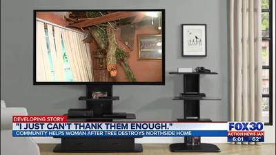 ‘I just can’t thank them enough’: Neighboring tree rips through Northside home, community steps up