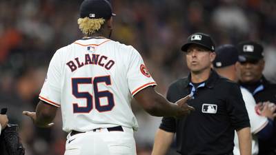 Astros starter Blanco suspended 10 games after being ejected when foreign substance found in glove
