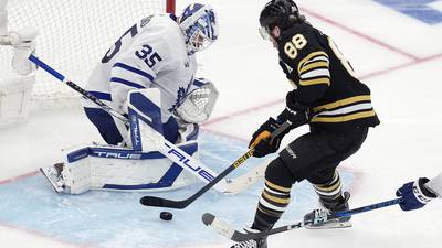 David Pastrnak scores in overtime to lift Bruins to Game 7 win over rival Maple Leafs