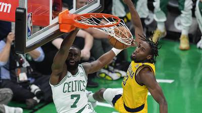Tatum scores 36, Brown hits 3 to force OT and Celtics edge Pacers 133-128 in Game 1 of East finals