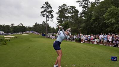 Nelly Korda 1 shot back through 36 holes at Chevron Championship as she chases 5th straight victory