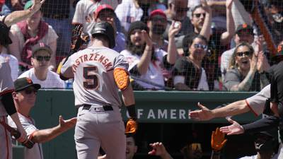 A visit from 'Papa Yaz' and a home run makes for a memorable day for Giants OF Mike Yastrzemski