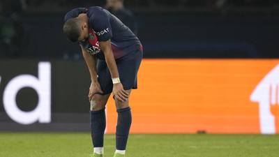 Kylian Mbappé trudges off after another Champions League dream with PSG ends
