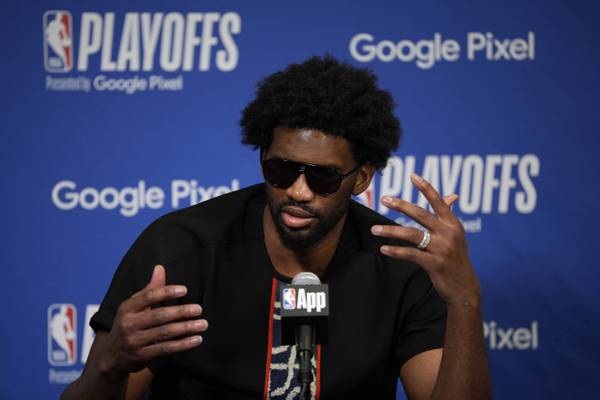 76ers All-Star center Joel Embiid says he's suffering from Bell's palsy